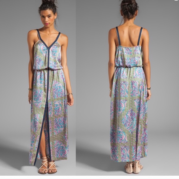 Juicy Couture Dresses & Skirts - Juicy Couture Imperial Starflower Silky Maxi Dress